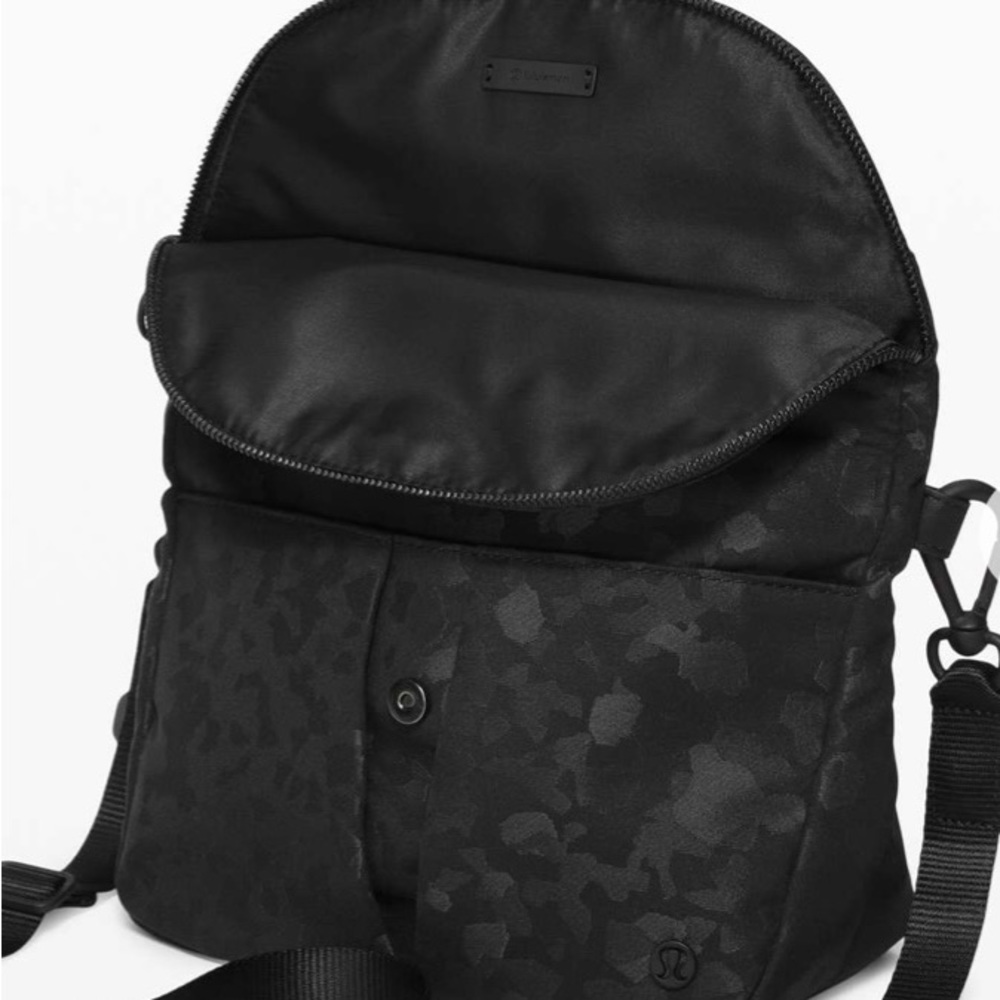 Lululemon Black Camo Crossbody Bag